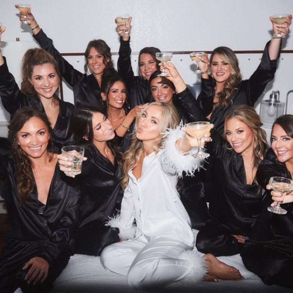 NWT Black Satin 3 Pc Oversized Pajama Shirt and Pants Set (Sold Out Online)